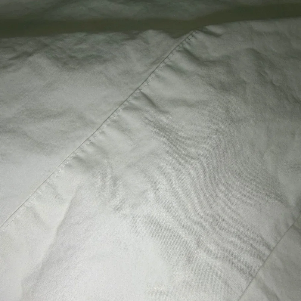 Laura Ashley White 100% Cotton OEKO-TEX Solid Bedding flat sheet